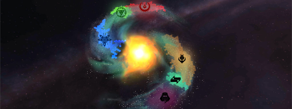 Galaxy map - faction boundaries