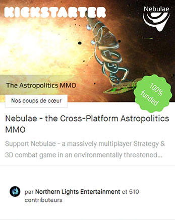 Nebulae Kickstarter MMO astro-politique - Astropolitical MMO